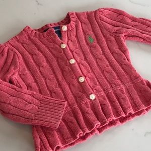 RALPH LAUREN cable cardigan